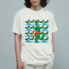 alligator_artのめにーめにー鰐 Organic Cotton T-Shirt