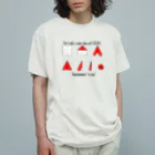 Coi_Galleryの最後で諦める折り紙 オーガニックコットンTシャツ