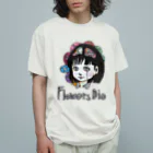 bourutarouのFlower Dies オーガニックコットンTシャツ