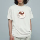 in the eyesのパピヨンのココア Organic Cotton T-Shirt