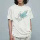 Sulﾐ☆(するみ)/Sul latoの鉱イカ【青】 Organic Cotton T-Shirt