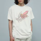 Sulﾐ☆(するみ)/Sul latoの鉱イカ【赤】 オーガニックコットンTシャツ