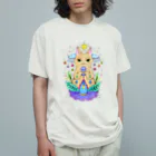 touriのネコと小さな怪獣 オーガニックコットンTシャツ