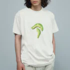 mendakoshopのアボカドのア オーガニックコットンTシャツ