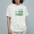 のののの店のはなとビン２ オーガニックコットンTシャツ