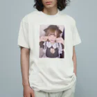 大鬱チャンネルのにゃん オーガニックコットンTシャツ