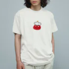 イラストレーター yasijunの赤鬼くん。 オーガニックコットンTシャツ