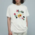 ぴょろりんちょ🐤のごろ寝しながらスイカを食べるぴよ Organic Cotton T-Shirt