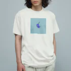 ははは HAHAHAの可哀想なたこちゃん オーガニックコットンTシャツ