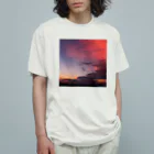 粋夏〜すいか〜の夏、夕焼け 2 オーガニックコットンTシャツ