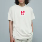 星のcapピンク Organic Cotton T-Shirt