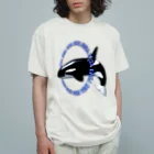 LalaHangeulのORCA シャチ オーガニックコットンTシャツ