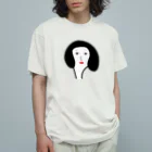 usa100の白塗り淑女 オーガニックコットンTシャツ