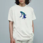 Coshi-Mild-Wildのコバルトヤドクガエル🐸ですヨ‼️ オーガニックコットンTシャツ