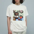 サタケ商店🐅🍛のハンドドリップコーヒー Organic Cotton T-Shirt