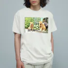 ディスク百合おんのminiDVテープ「二匹の猫」 オーガニックコットンTシャツ