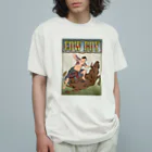 nidan-illustrationの"cow boy"(武者絵) #1 オーガニックコットンTシャツ