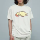 小鳥のほっぺのごろごろピヨちゃん オーガニックコットンTシャツ