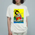 だるまキャットのアマビエタロット・力くん オーガニックコットンTシャツ