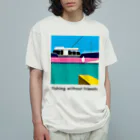 FISHING without FRIENDSのfishing without friends 1 オーガニックコットンTシャツ