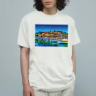 GALLERY misutawoのスペイン マヨルカ島ポルト・クリストのマリーナ オーガニックコットンTシャツ