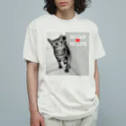 American Shorthair’s shopのあめしょのやつ3 オーガニックコットンTシャツ