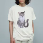 muramotochihiroのギザ耳CAT オーガニックコットンTシャツ