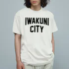 JIMOTOE Wear Local Japanの岩国市 IWAKUNI CITY　ロゴブラック Organic Cotton T-Shirt
