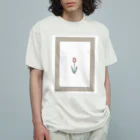 肉だんごのチューリップ グレージュ Organic Cotton T-Shirt