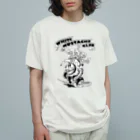 nidan-illustrationの"WHITE MUSTACHE CLUB"(タイトルなし)) オーガニックコットンTシャツ