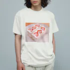 癒しショップのショートケーキ オーガニックコットンTシャツ