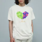 MORI CRAFTのハートの葡萄 オーガニックコットンTシャツ