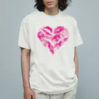 マルワーク S.Z.R.のキスマークのハート Organic Cotton T-Shirt