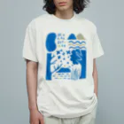 いと製作所の湖・山・雨・森・草・川 オーガニックコットンTシャツ