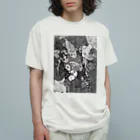 𝐥𝐢𝐬𝐚𝐰𝐚𝐭𝐚𝐧𝐚𝐛𝐞𝐩𝐚𝐢𝐧𝐭𝐢𝐧𝐠𝐬ののぞく、鯉の池 オーガニックコットンTシャツ