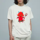 おばけ商店のおばけTシャツ＜いたずらデビル＞ オーガニックコットンTシャツ