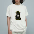 vishowの願う　くろねこ オーガニックコットンTシャツ