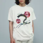 WAMI ARTの赤八雲昇るタツ(竜) Organic Cotton T-Shirt