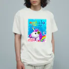 kmmmp 銀河のマリアージュのLOVE❤️ＲＯＳＥ🦄ユニコーン 🌈2022   mahalo ろここ🍀 オーガニックコットンTシャツ