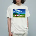 GALLERY misutawoの草原の飛行機 オーガニックコットンTシャツ