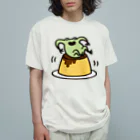 ただとま屋の陽気なカエルとプリン Organic Cotton T-Shirt