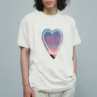 26giの夕空ハート Organic Cotton T-Shirt