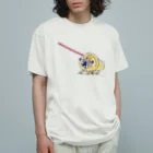 shishimaru-gmenの全力で拒否するパグちゃん オーガニックコットンTシャツ