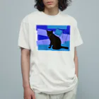 MISAKI neko➕のcoolcat!!! オーガニックコットンTシャツ