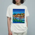 GALLERY misutawoのスペイン マヨルカ島ポルト・クリストのマリーナ オーガニックコットンTシャツ