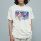 TSUKIKOU SHOP の月夜のバニーちゃん オーガニックコットンTシャツ