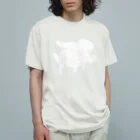 あらゐけいいちの手の上に猫が乗っている Organic Cotton T-Shirt