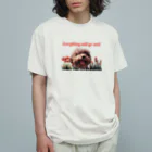 Lindo.のチューリップといぬ Organic Cotton T-Shirt