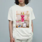 PostPet Official Shopのミニモモ_B オーガニックコットンTシャツ