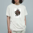 トライバルデザイナー鵺右衛門@仕事募集中のタトゥーすきのパグ オーガニックコットンTシャツ